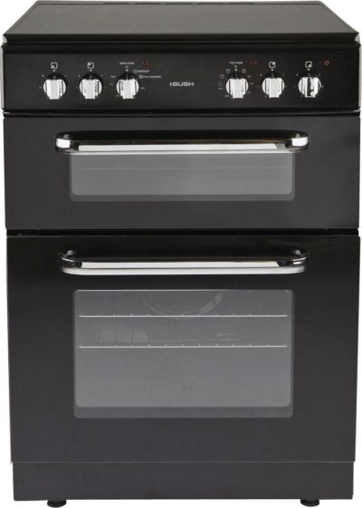 Bush - BFEDC60B Double Electric Cooker - Black/Ins/Del/Rec